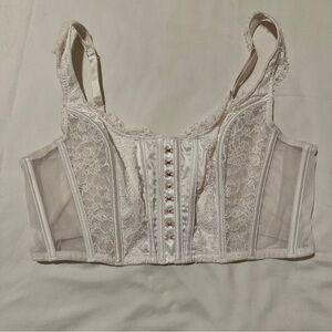Victoria's Secret White Lace Bustier